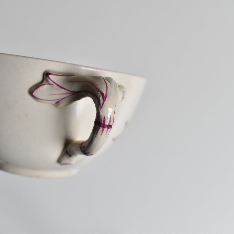 Antique Cup and Saucer K&G Lunéville Bleuet F
