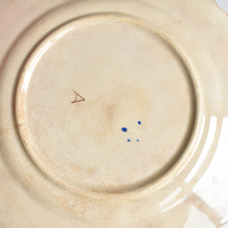 Antique Dessert Plate, Onan Oiseaux C