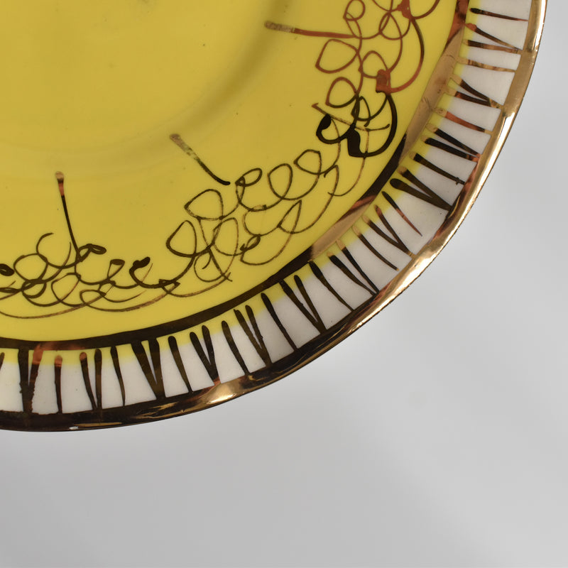 ア.ドラサンヴァル A.Dressinval コーヒーカップ＆ソーサー Yellow B