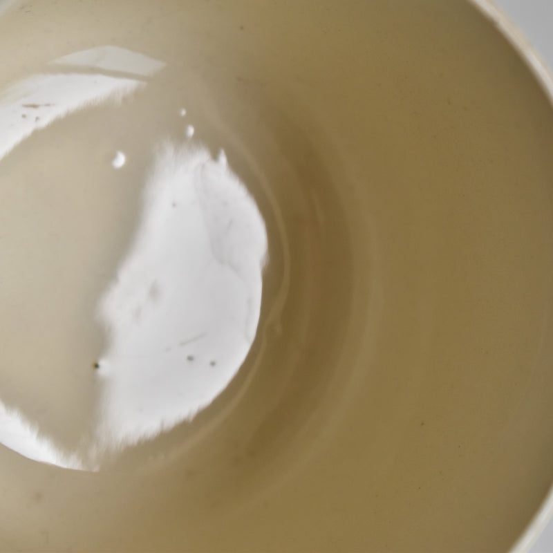 Vintage coffee cup Digoin & Sarreguemines cream D