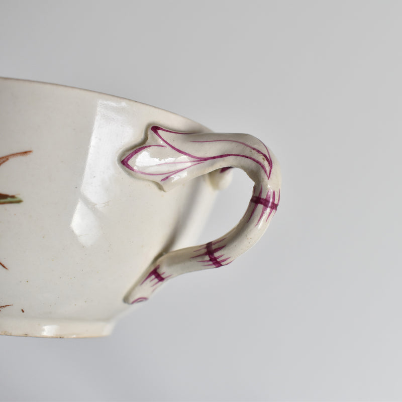 Antique Cup and Saucer K&G Lunéville Bleuet F