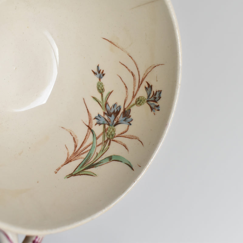 Antique Cup and Saucer K&G Lunéville Bleuet F