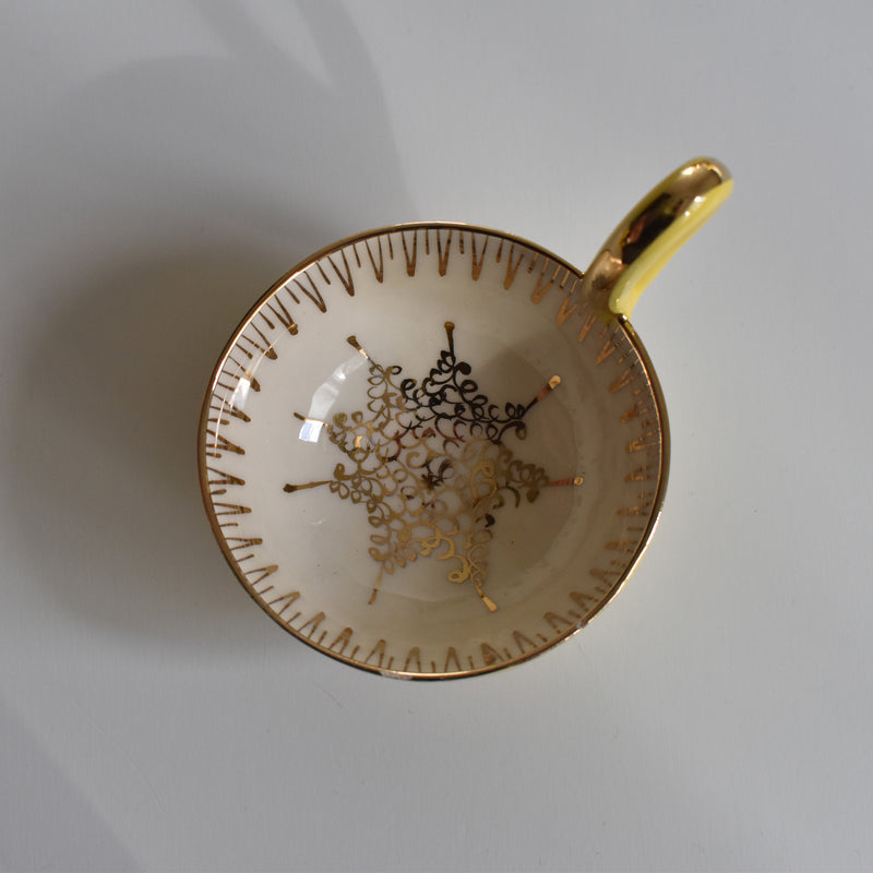 ア.ドラサンヴァル A.Dressinval コーヒーカップ＆ソーサー Yellow B