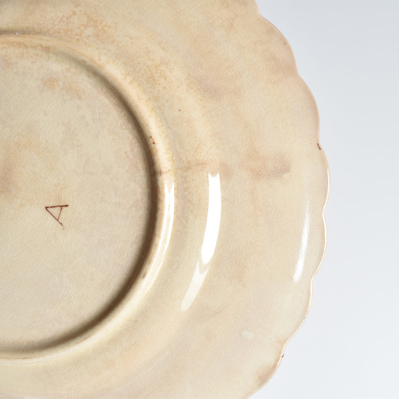 Antique Dessert Plate, Onan Oiseaux C