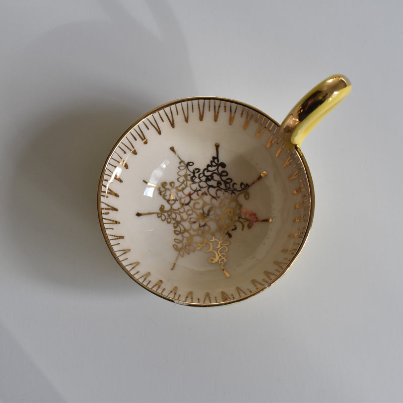 ア.ドラサンヴァル A.Dressinval コーヒーカップ＆ソーサー Yellow B