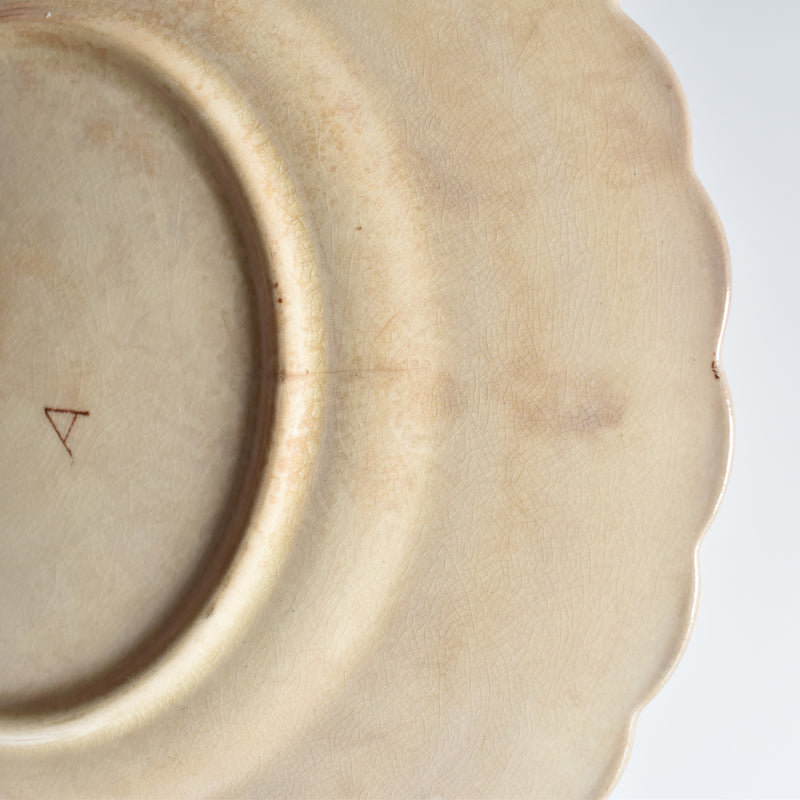 Antique Dessert Plate, Onan Oiseaux C