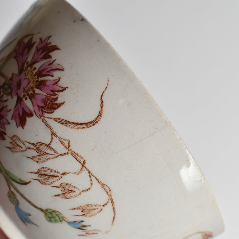 Antique Cup and Saucer K&G Lunéville Bleuet F