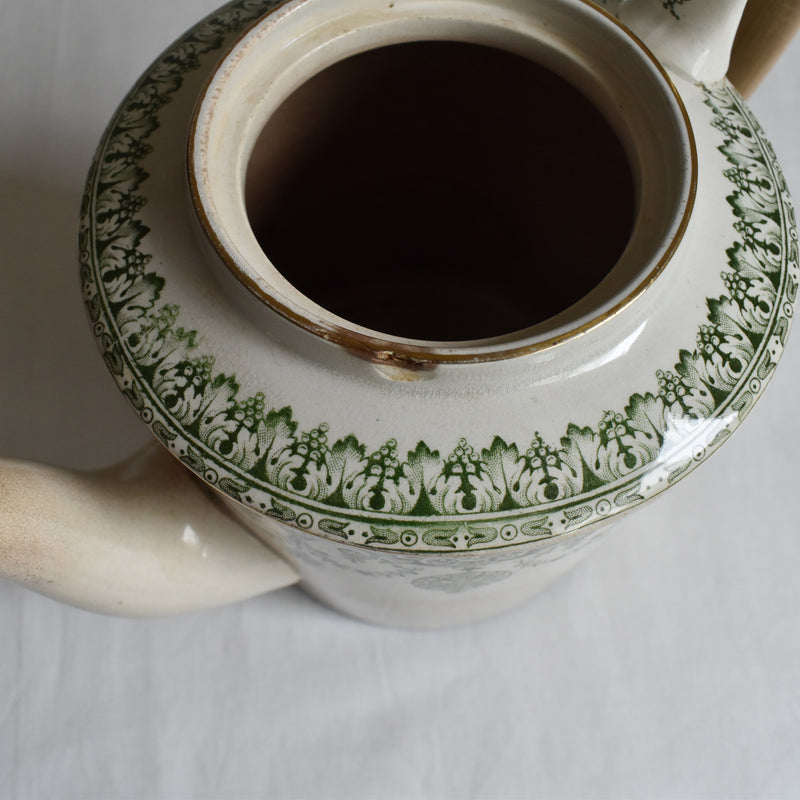 Antique Coffee Pot Badonviller Empire