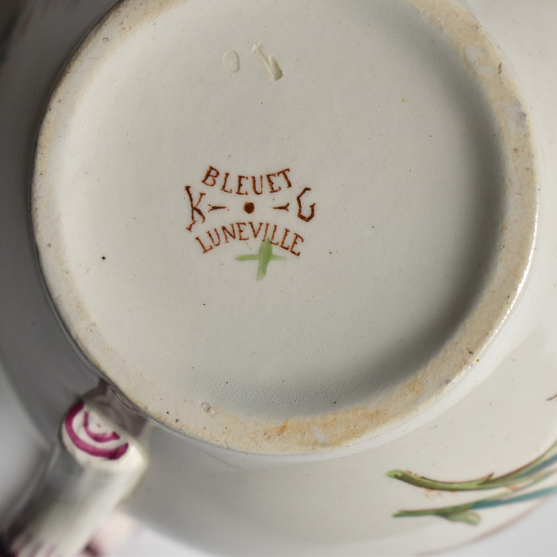 Antique Creamer, K&G Lunéville Bleuet