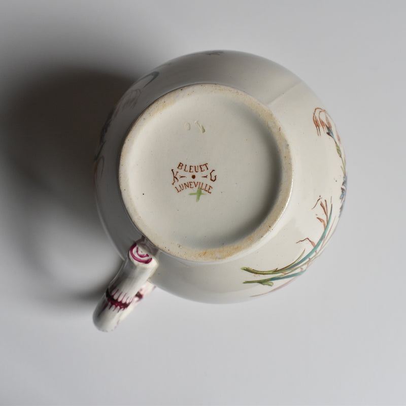 Antique Creamer, K&G Lunéville Bleuet