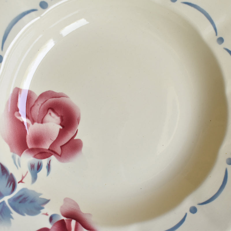 Vintage Deep Plate Digoin & Sarreguemines Boulogne