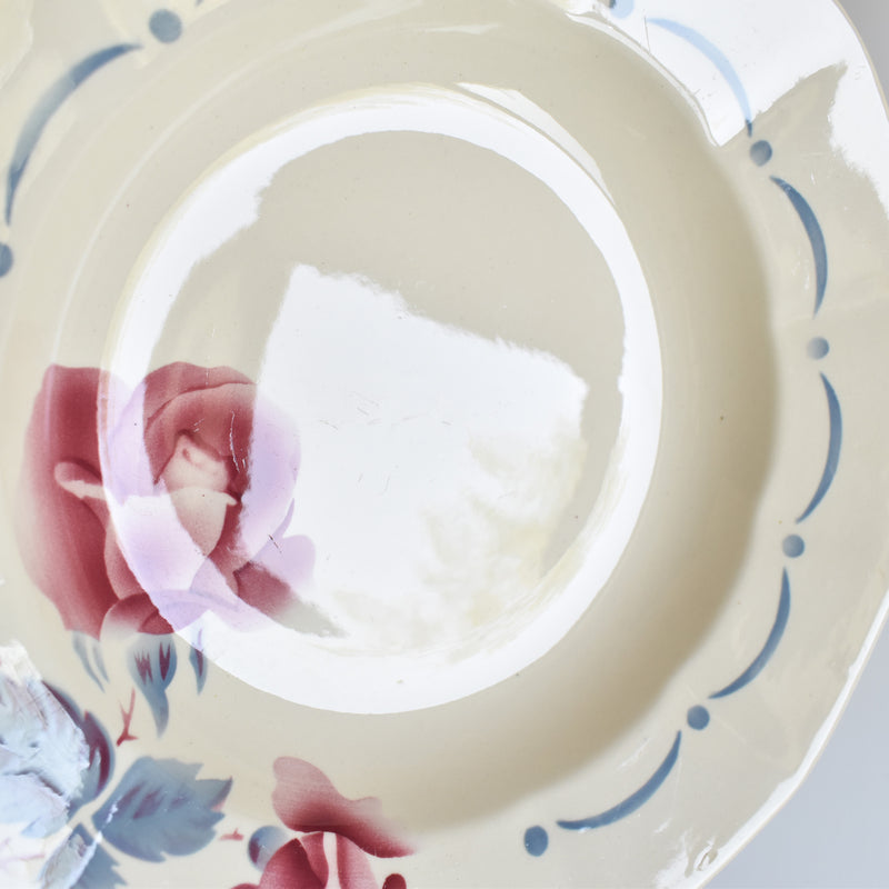 Vintage Deep Plate Digoin & Sarreguemines Boulogne