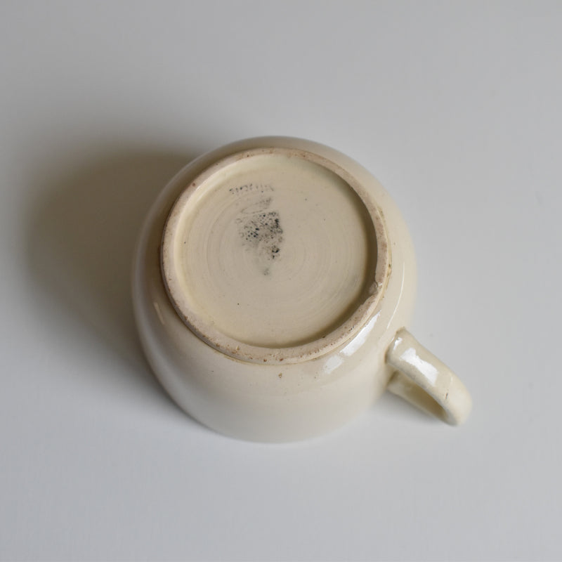 Vintage Coffee Cup Digoin & Sarreguemines Cream B