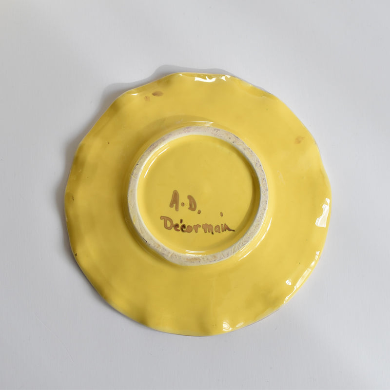 ア.ドラサンヴァル A.Dressinval コーヒーカップ＆ソーサー Yellow C