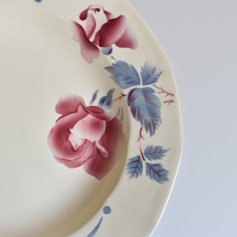Vintage Deep Plate Digoin & Sarreguemines Boulogne