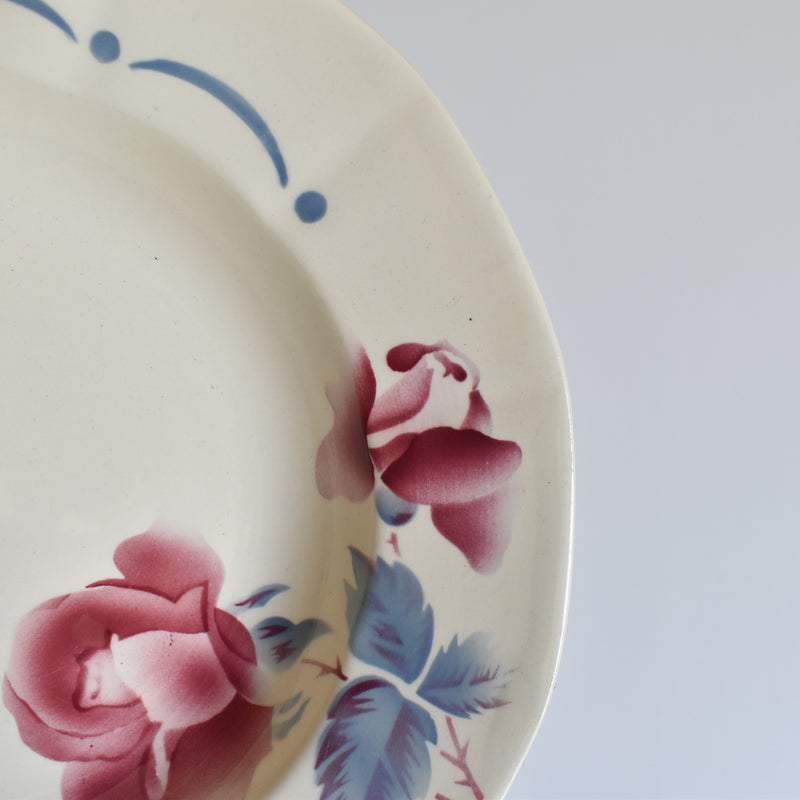 Vintage Deep Plate Digoin & Sarreguemines Boulogne