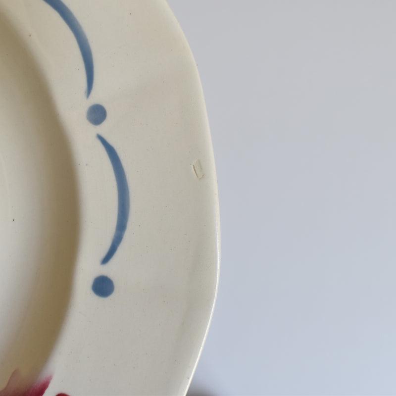 Vintage Deep Plate Digoin & Sarreguemines Boulogne