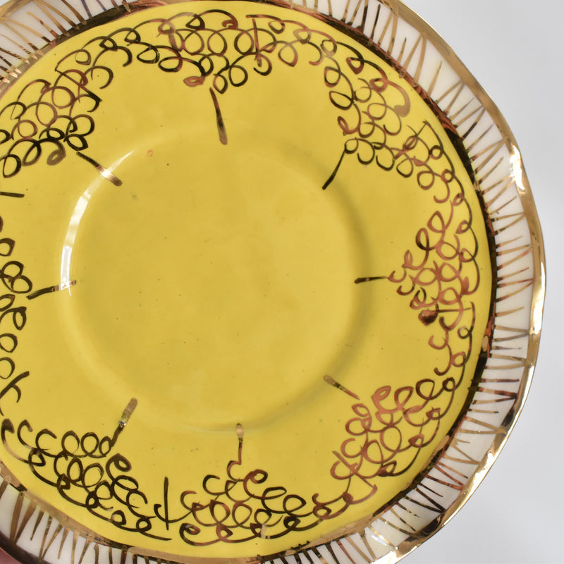 ア.ドラサンヴァル A.Dressinval コーヒーカップ＆ソーサー Yellow C