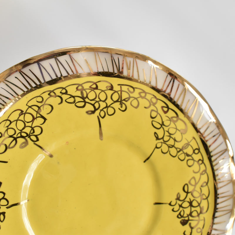 ア.ドラサンヴァル A.Dressinval コーヒーカップ＆ソーサー Yellow C