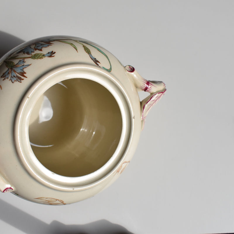 Antique Sugar Bowl K&G Luneville Bleuet