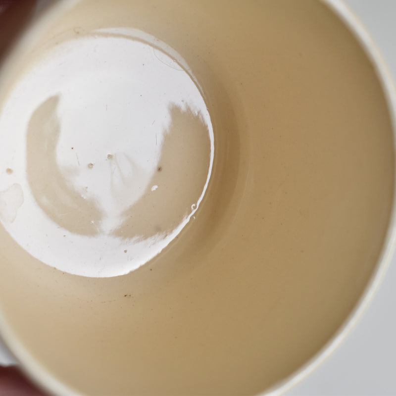 Vintage Coffee Cup Digoin & Sarreguemines Cream B
