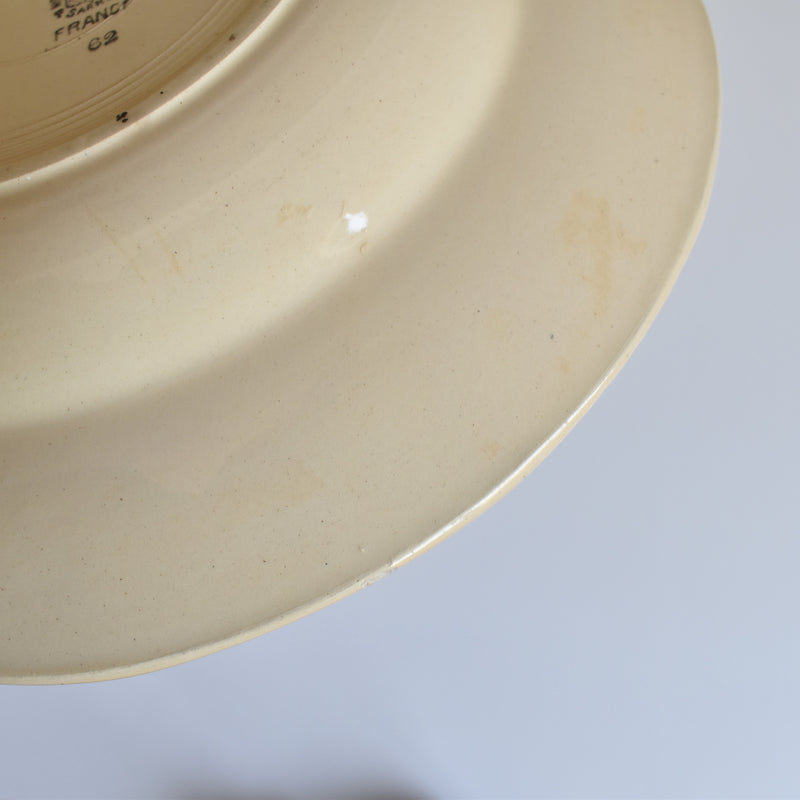 Vintage deep plate, Digoin & Sarreguemines 62