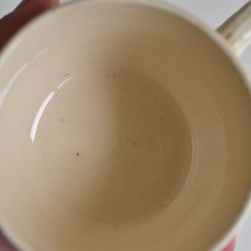 Vintage Coffee Cup Digoin & Sarreguemines Cream B