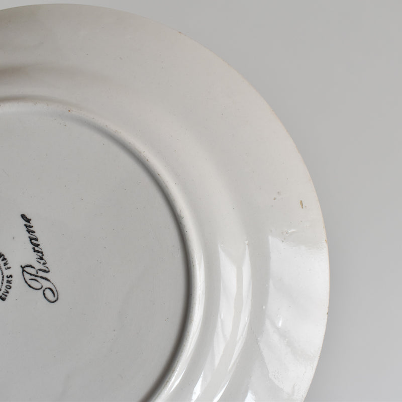 Vintage Dessert Plate, Gien Roxanne B