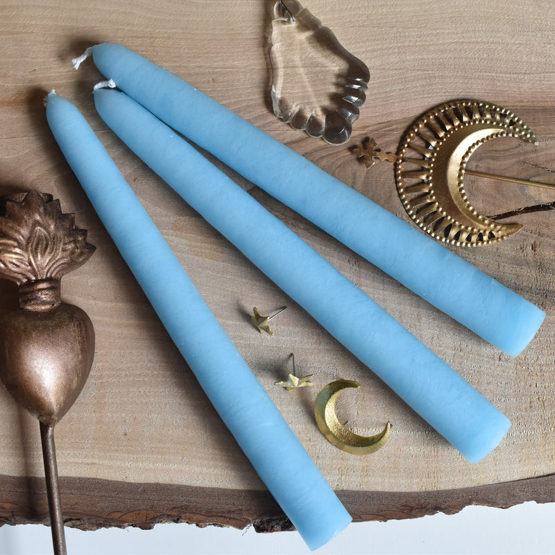 Cierge Conique (Taper Candle) 20cm Turquoise
