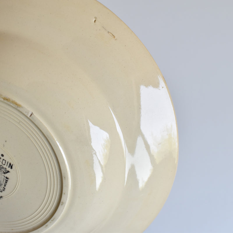 Vintage deep plate, Digoin & Sarreguemines 62