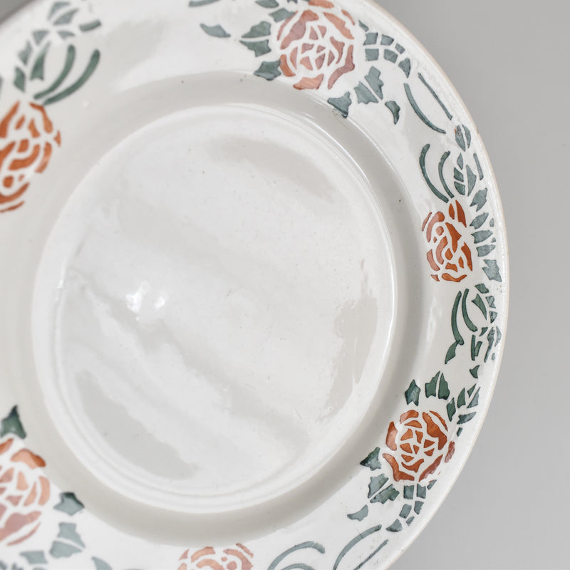 Vintage Dessert Plate, Gien Roxanne B