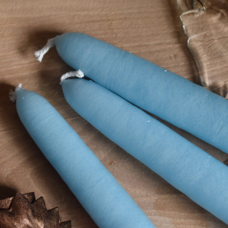 Cierge Conique (Taper Candle) 20cm Turquoise