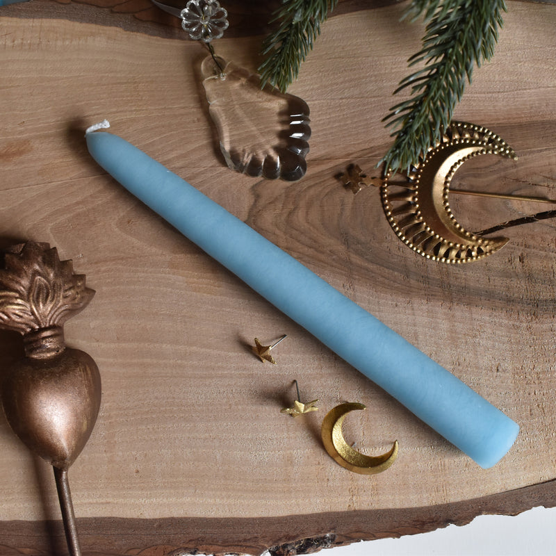 Cierge Conique (Taper Candle) 20cm Turquoise
