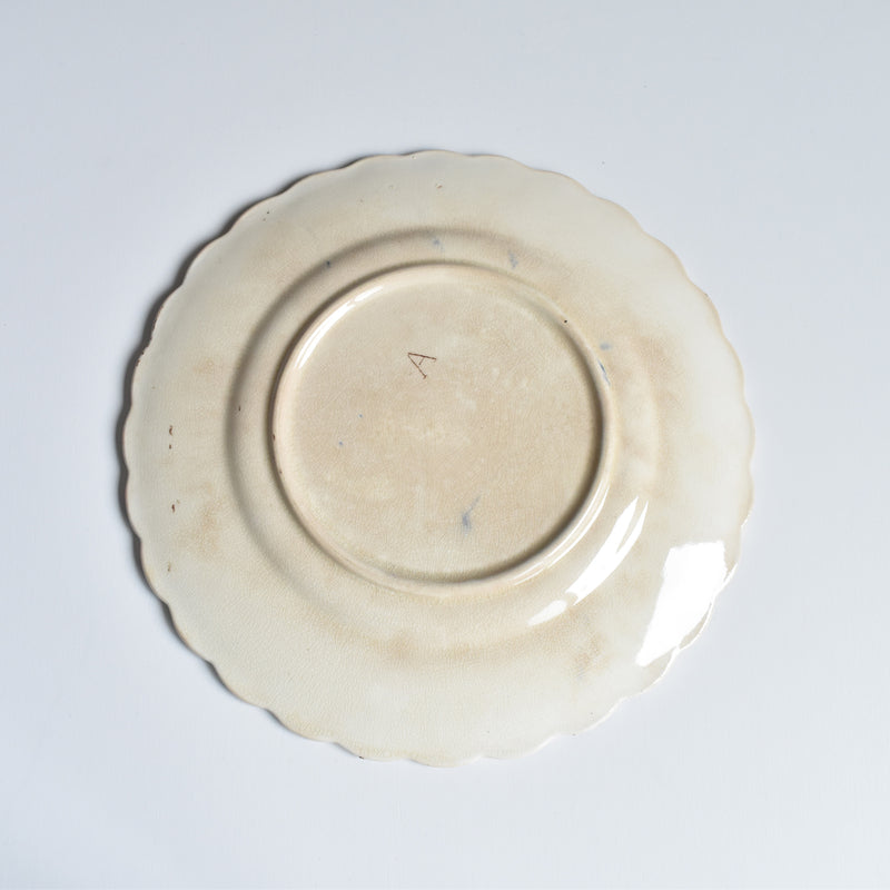 Antique dessert plate, Onan Oiseaux E