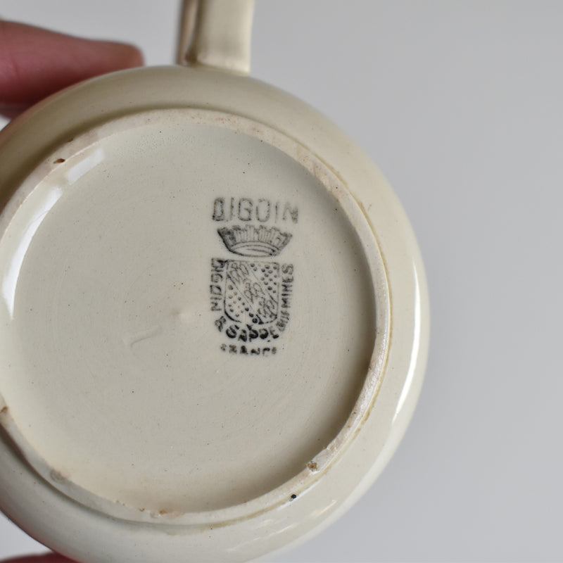 Vintage Coffee Cup, Digoin & Sarreguemines, Cream A