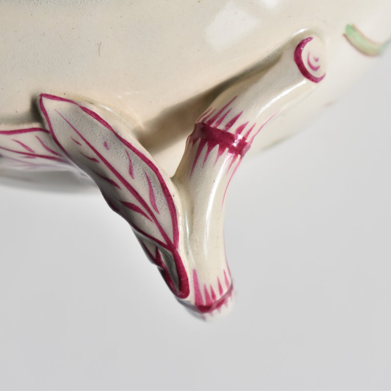 Antique Sugar Bowl K&G Luneville Bleuet