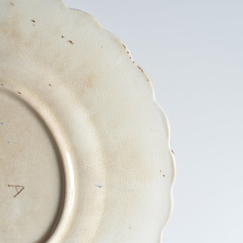 Antique dessert plate, Onan Oiseaux E