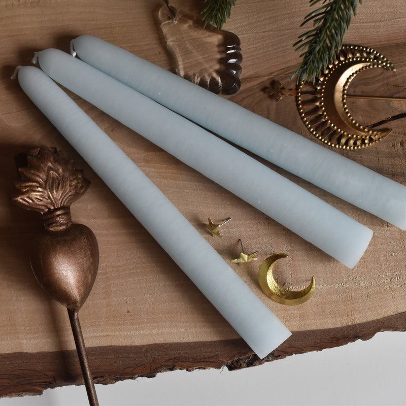 Cierge Conique (Taper Candle) 20cm Ciel