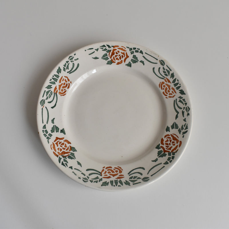 Vintage Dessert Plate Gien Roxane C