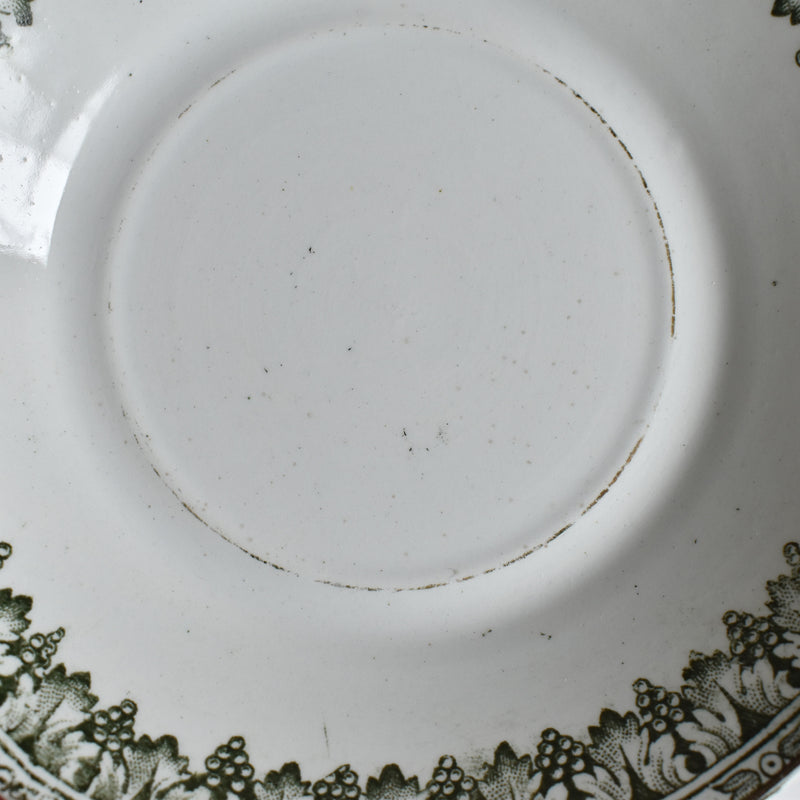 Antique Saucer Badonviller Empire 2-Piece Set B