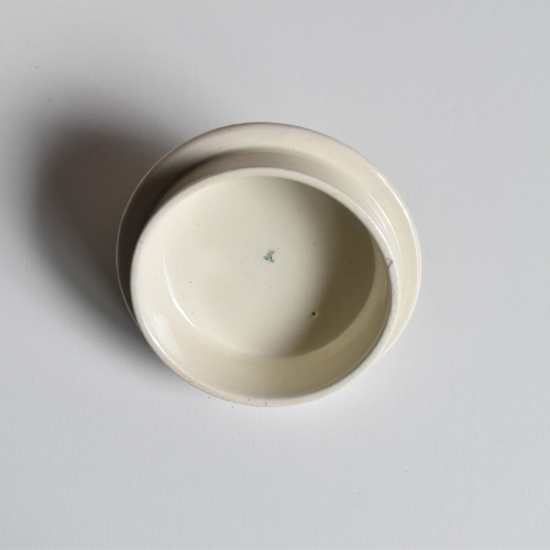 Antique Sugar Bowl K&G Luneville Bleuet