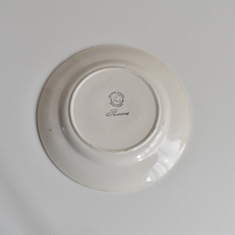 Vintage Dessert Plate Gien Roxane C
