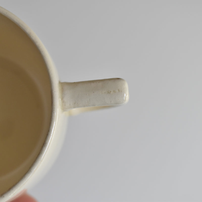 Vintage Coffee Cup, Digoin & Sarreguemines, Cream A