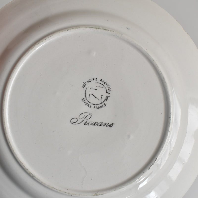 Vintage Dessert Plate Gien Roxane C