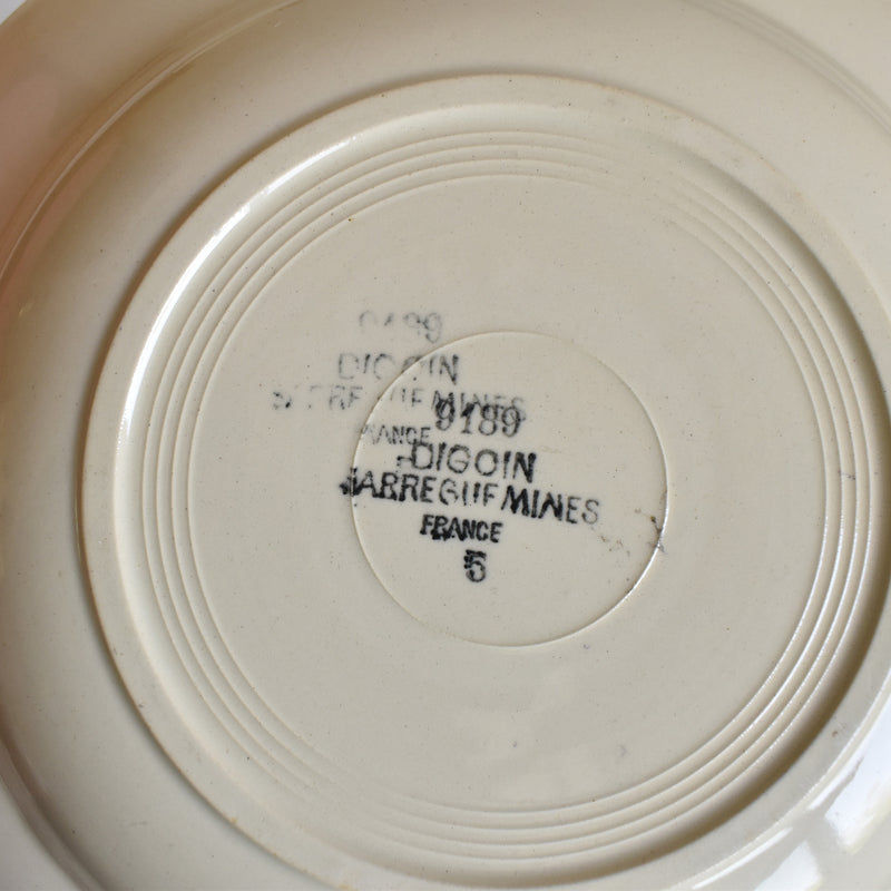 Vintage Deep Plate Digoin & Sarreguemines 8189