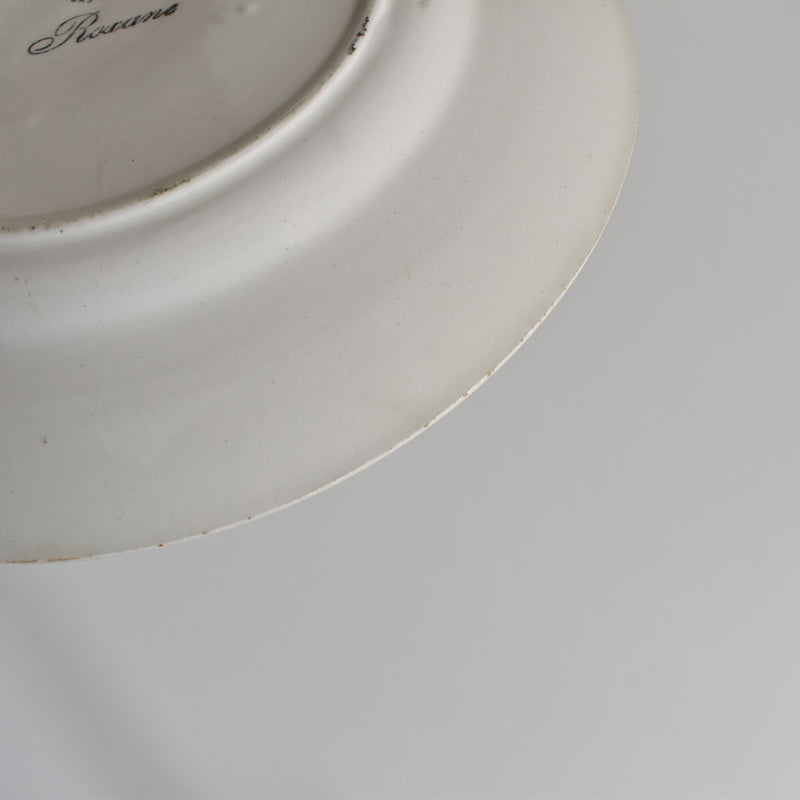 Vintage Dessert Plate Gien Roxane C