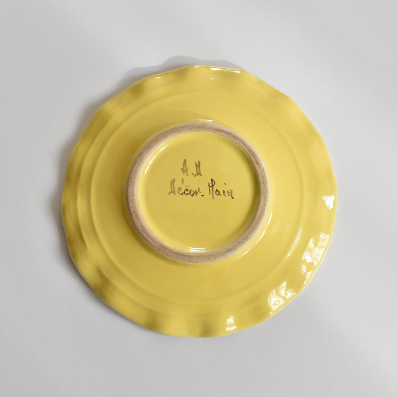 ア.ドラサンヴァル A.Dressinval コーヒーカップ＆ソーサー Yellow D