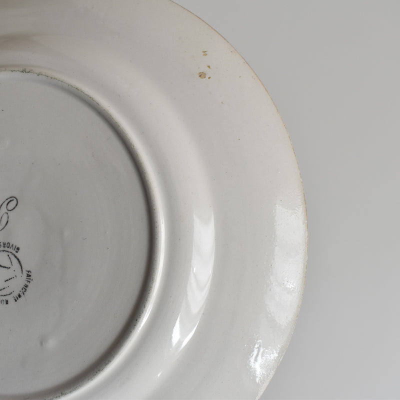 Vintage Dessert Plate Gien Roxane C