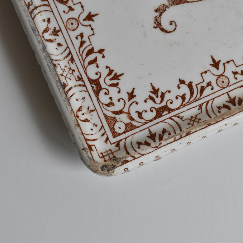 Antique Trivet Longwy Moustier N1