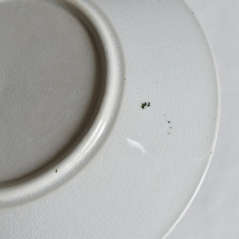 Antique Saucer Badonviller Empire 2-Piece Set B